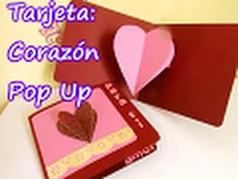 Tarjeta de Corazón Pop Up para SAN VALENTIN - YouTube