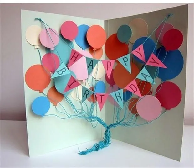 Como hacer una tarjeta de cumpleaños | Manualidades | Crafts ...