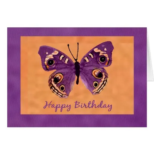 Tarjeta de cumpleaños de la mariposa | Zazzle