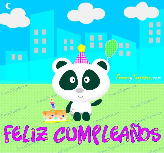 Feliz cumpleaños oso panda - Imagui