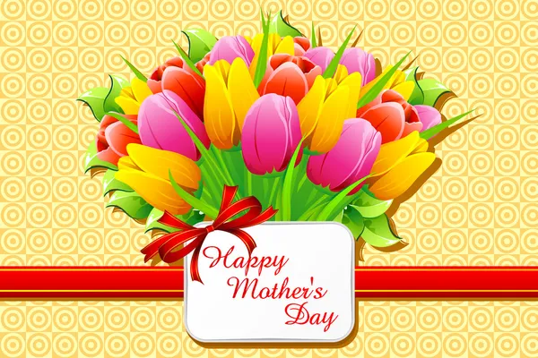 tarjeta de feliz día de la madre — Vector stock © vectomart #5523657