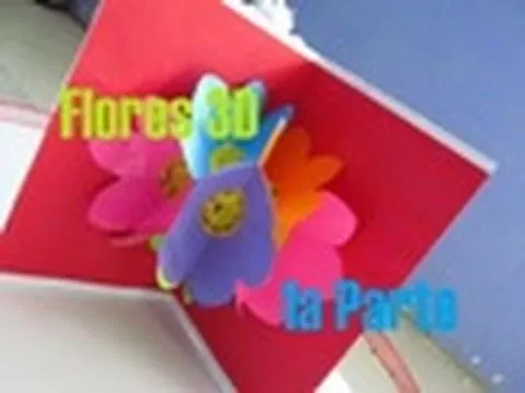 Tarjeta de flores 3D para el Día de las madres (Parte 1 ...