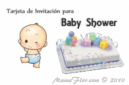 Tarjeta de Invitación de Baby Shower para Imprimir | Baby Toons ...