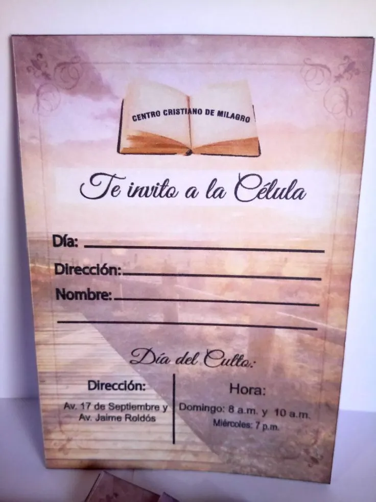 tarjeta de invitación a célula cristiana. | Personalised, Personalized items