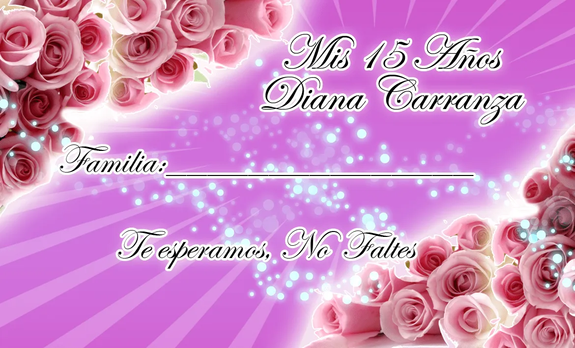 Tarjeta de Invitados para tus 15 y 16 Años en Morado Lila y Rosas ... Tarjeta de Invitados para tus 15 y 16 Años en Morado Lila y Rosas ...
