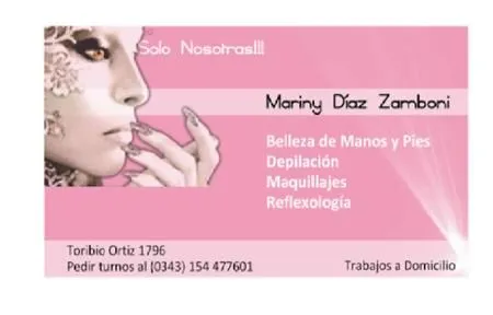 Tarjeta Personal Solo Nosotras!!! | Mariny