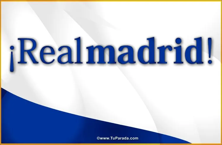 Tarjeta del Real Madrid. Equipos españoles, ver tarjetas, postales ...