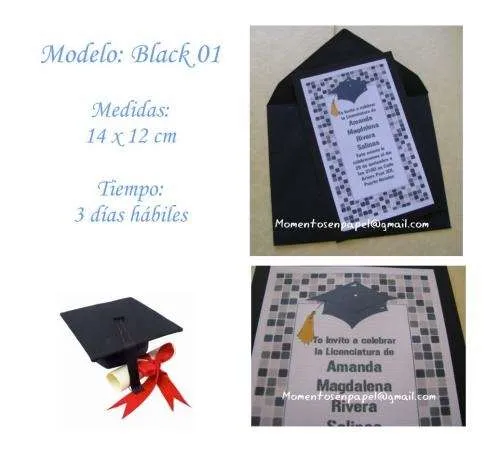 Invitaciónes de graduación de licenciatura para imprimir - Imagui