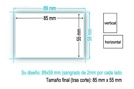 Tarjeta de visita estándar (85x55 mm.) - Copiweb: Impresión offset ...