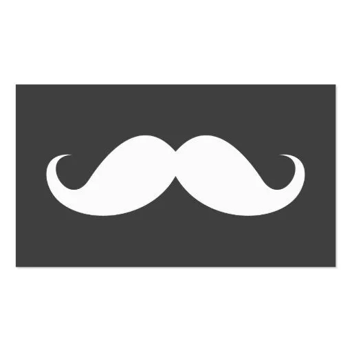 Tarjeta de visita profesional del bigote gris mode de Zazzle. Tarjeta de visita profesional del bigote gris mode de Zazzle.