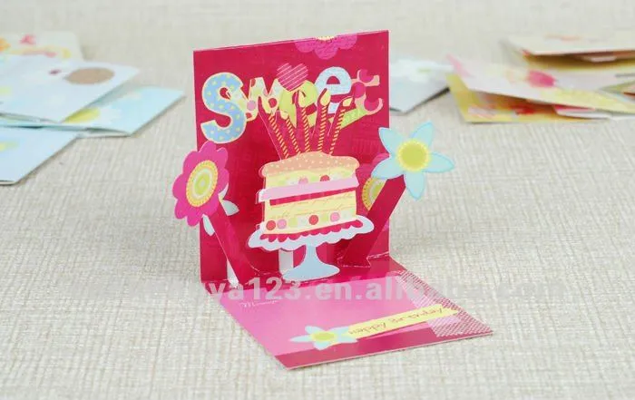 Como hacer tarjetas en 3D cumpleaños - Imagui