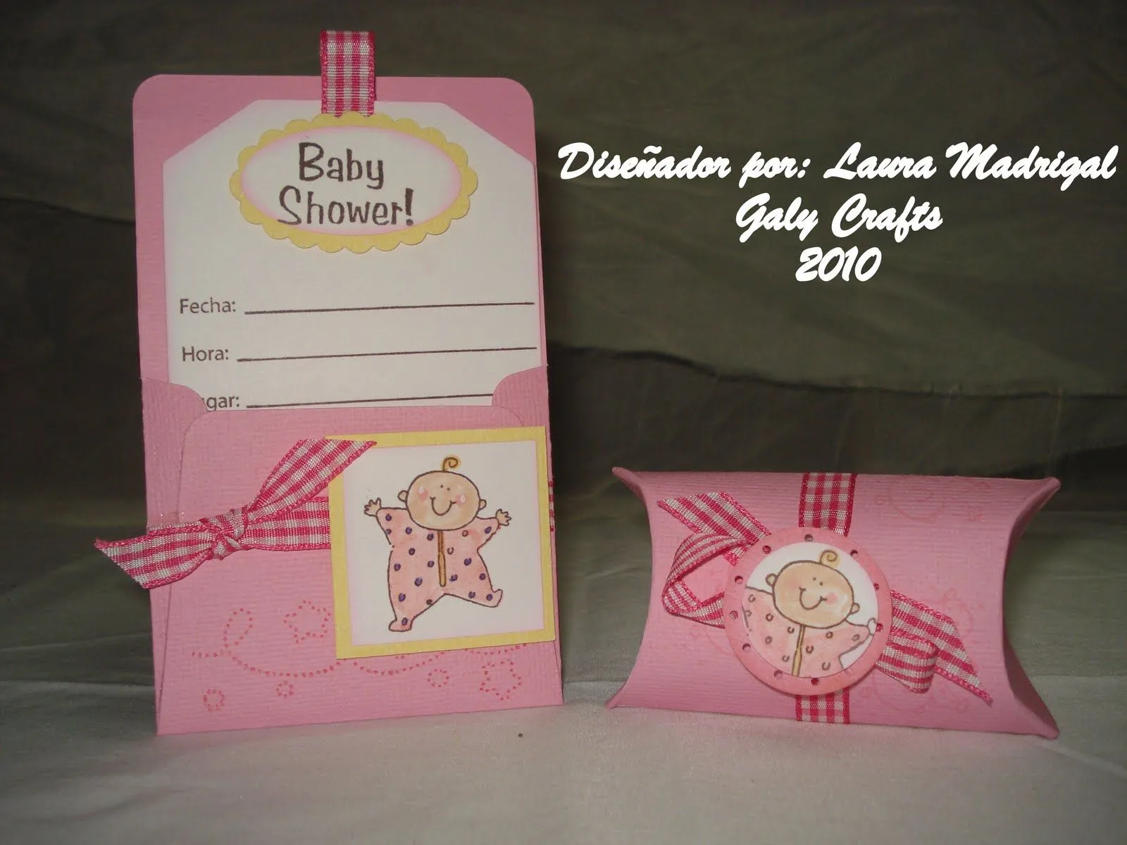 Tarjetas Boutique Galy Crafts: Tarjetas de Baby Shower para niña ...