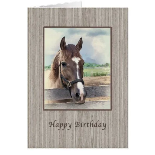 Tarjetas de cumpleaños con imagenes de caballos - Imagui