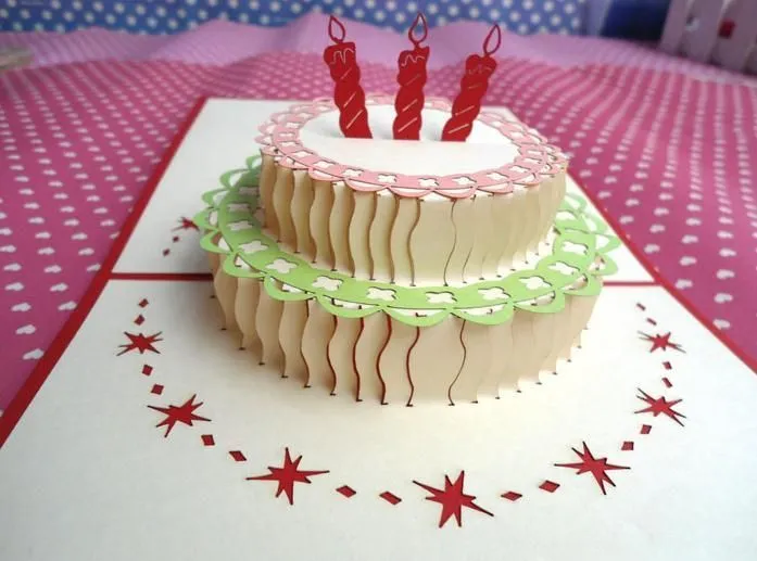 Como hacer tarjetas en 3D cumpleaños - Imagui