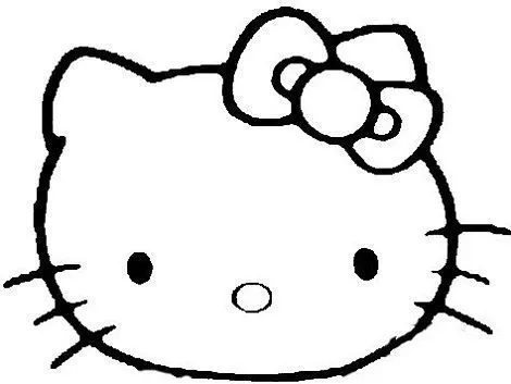 Caras de Hello Kitty para colorear - Imagui