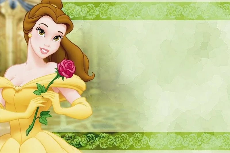 Tarjetas de Cumpleaños de las Princesas Disney. | Marcos Gratis ...