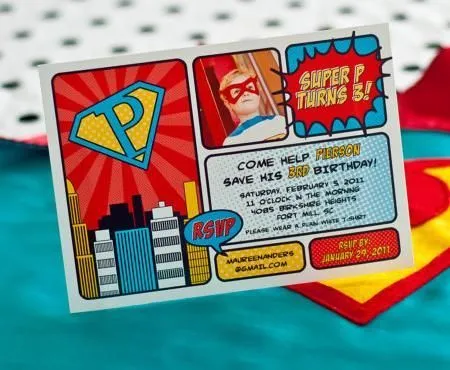 Invitaciónes de cumpleaños de superman - Imagui