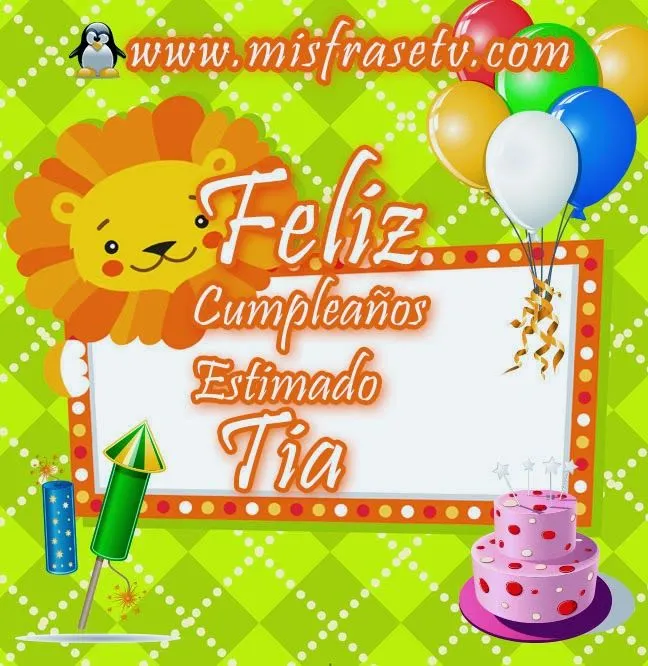 Tarjetas de Cumpleaños para mi Tía - Etiquetar en Facebook ... Tarjetas de Cumpleaños para mi Tía - Etiquetar en Facebook ...