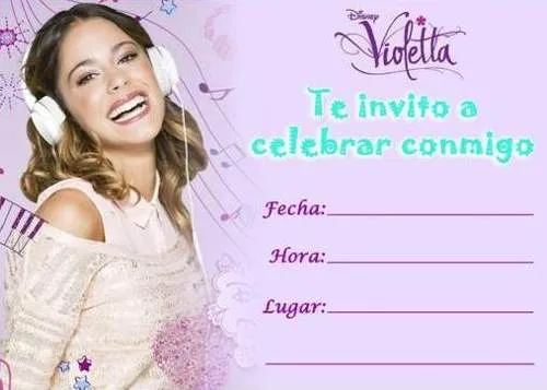 Tarjetas de cumpleaños de Violetta - Guía de MANUALIDADES