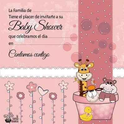 TARJETAS EDITABLES Y JUEGOS PAR EL BABY SHOWER GRATIS! - Bebés de ...