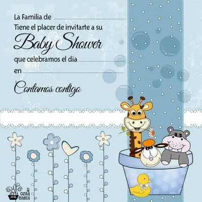 TARJETAS EDITABLES Y JUEGOS PAR EL BABY SHOWER GRATIS! - Bebés de ...