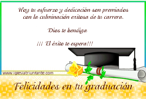 Tarjetas felicitacion grado universitario - Imagui