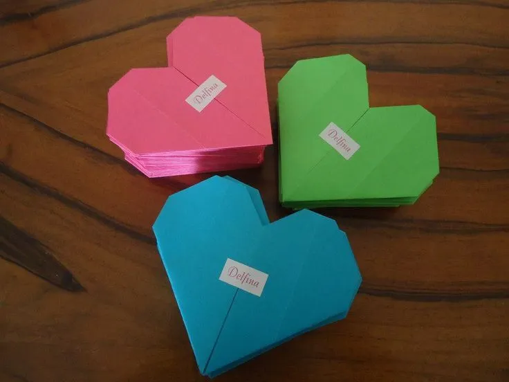 Tarjetas en forma de Corazón para 15 años. | Origami | Pinterest
