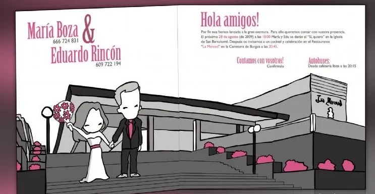 Tarjetas de invitación virtuales para matrimonio gratis - Imagui