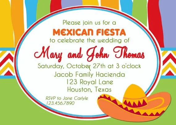 Tarjetas de invitaciòn cumpleaños mexicano - Imagui