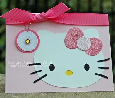 Como hacer invitaciónes de Hello Kitty para cumpleaños - Imagui