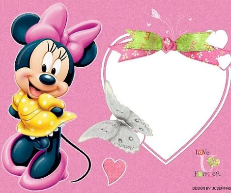 Tarjetas de Minnie Mouse con foto para imprimir gratis - Imagui