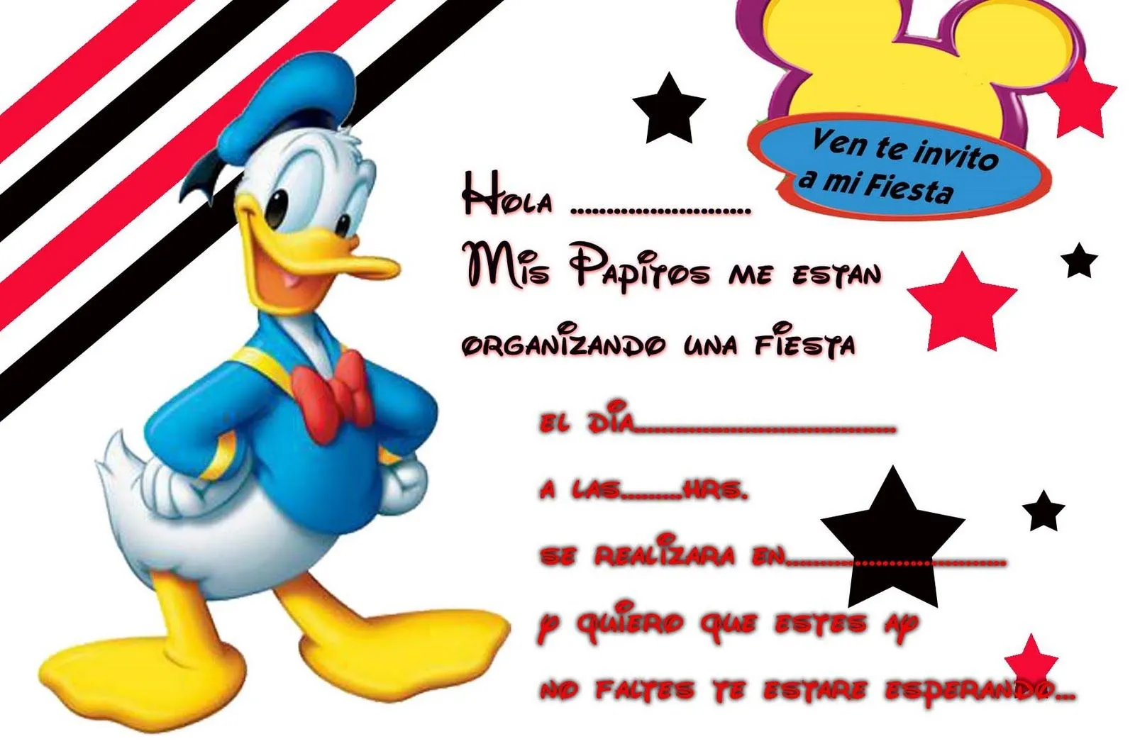 TARJETAS DE INVITACION DEL PATO LUCAS BABY - Imagui TARJETAS DE INVITACION DEL PATO LUCAS BABY - Imagui