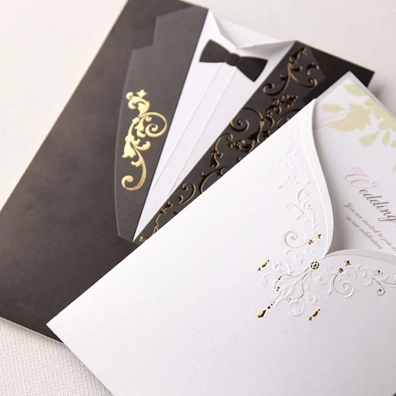tarjetas de invitaciones de boda elegante | novios | Pinterest ...