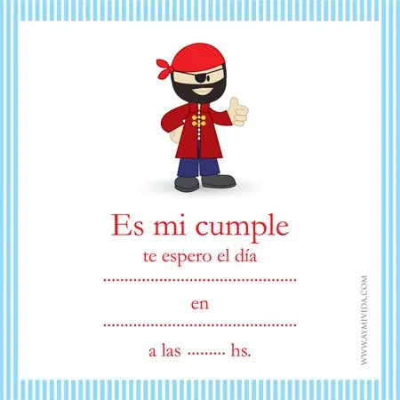 Tarjetas e Invitaciones de cumpleaños para Imprimir - Fiestas ...