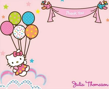 Tarjetas de Hello Kitty - Imagui