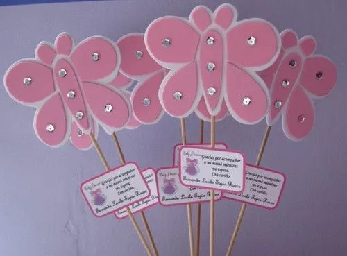 Imagenes de decoración de baby shower de mariposas y flores - Imagui