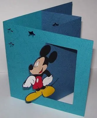 Libros Pop-Up Books Cards: Cómo hacer una Tarjeta Pop-Up de Mickey ...