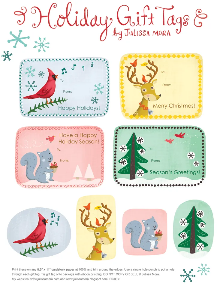Tarjetas de Navidad para imprimir II | Mamas y Bebes Blog