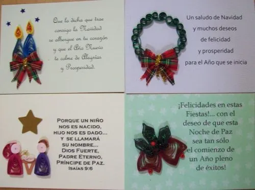 tarjetas navideñas en filigrana desde la web