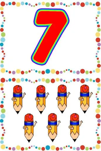 TARJETAS PARA NIÑOS CON LOS NUMEROS TARJETAS PARA NIÑOS CON LOS NUMEROS