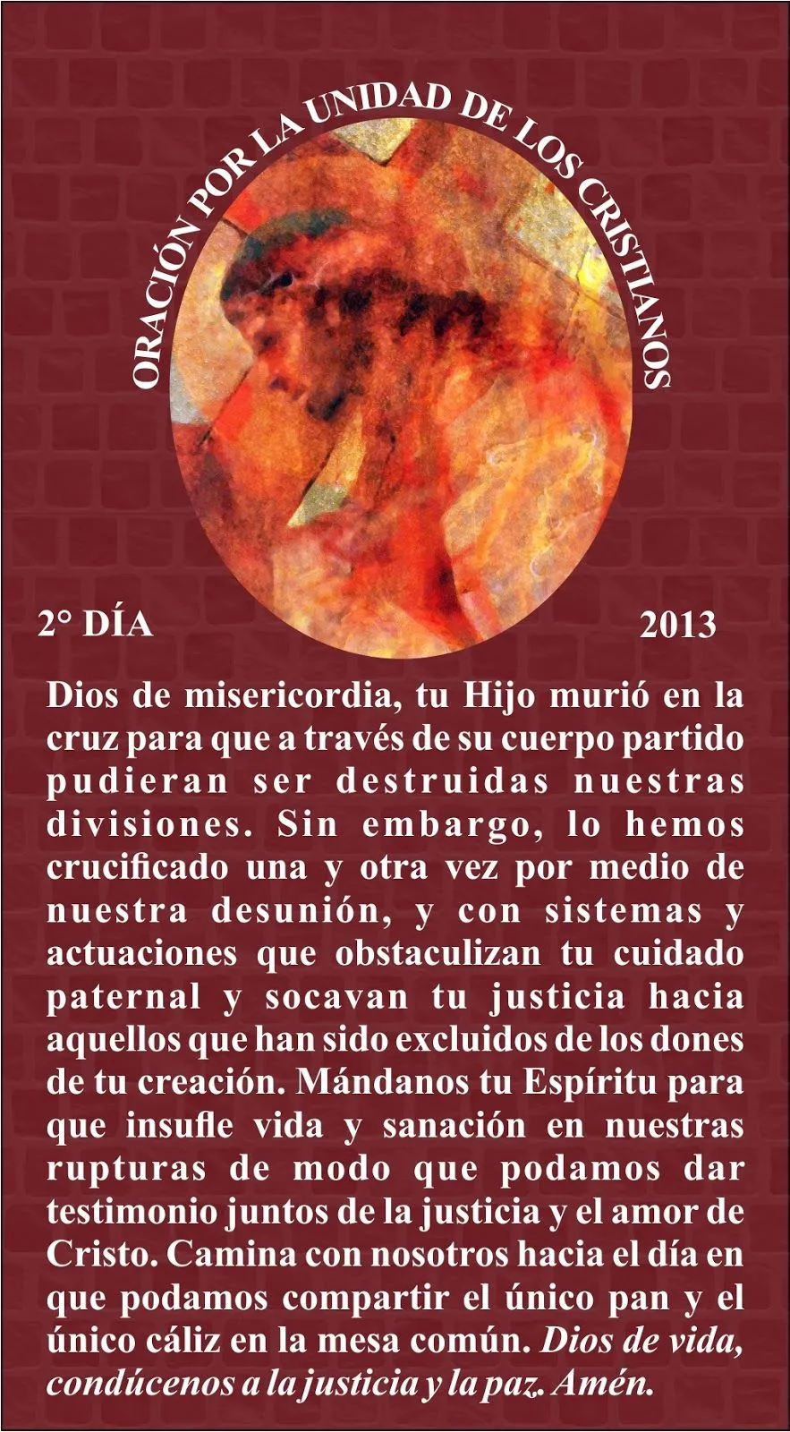 TARJETAS Y ORACIONES CATOLICAS: ORACIÓN POR LA UNIDAD DE LOS ... TARJETAS Y ORACIONES CATOLICAS: ORACIÓN POR LA UNIDAD DE LOS ...