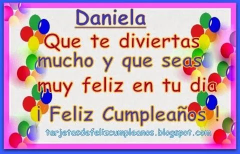 Cumpleaños de Lamorena73...Daniela.....07-01-2015....¡FELICIDADES ...