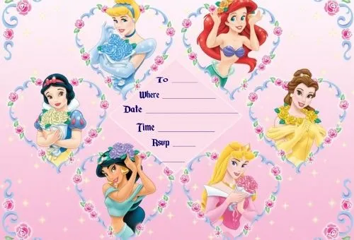 Tarjetas de las princesas de Disney - Imagui
