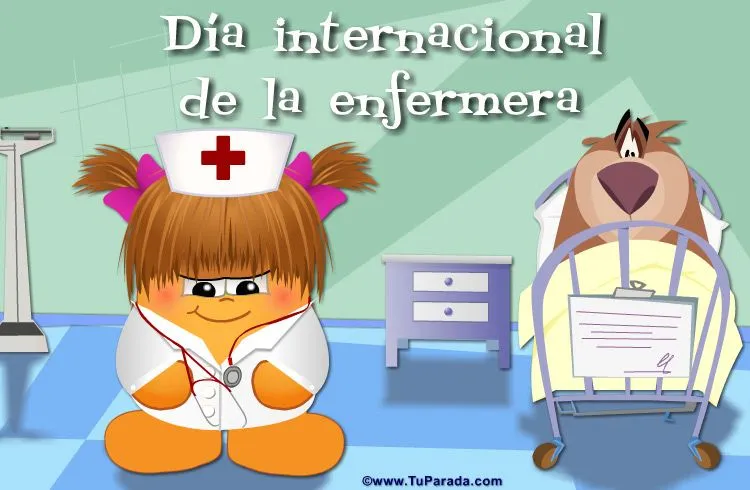 Día internacional de la enfermera. Profesiones, ver tarjetas ...