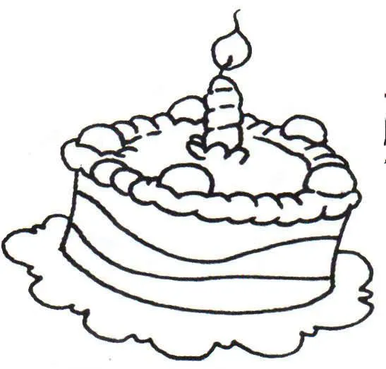 Imagenes para colorear de tortas de cumpleaños - Imagui