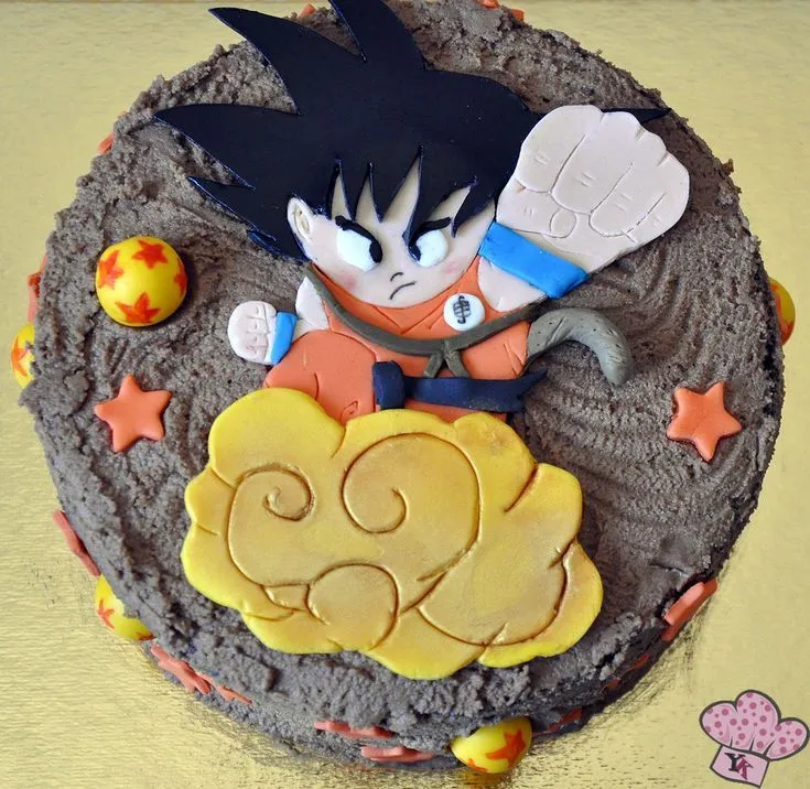 Tarta Son Goku - Dragon Ball Cake | pasteles | Pinterest