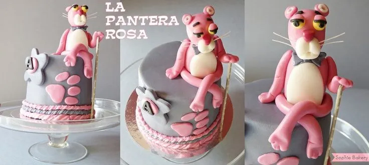 Tarta Pantera Rosa. Pink Panther Cake | {My Cakes} | Pinterest ...