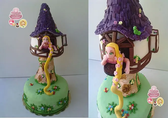 Tarta Rapunzel | El fondant de Angie