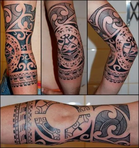 Tatuajes maori en el codo - Imagui