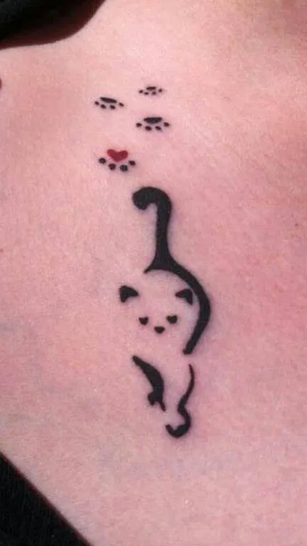 tattoo ideas on Pinterest | Cat Tattoos, Cat Silhouette Tattoos ...